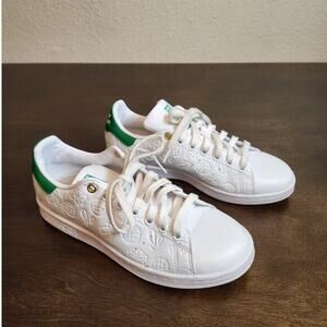 Adidas Originals Women's White‎ Green Stan Smith Lace Up Sneaker Shoes Size 7